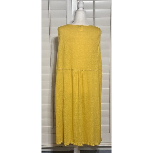 Sundance Size XL Sintra Dreams Embroidered Floral Linen Chemise Dress Boho - Picture 5 of 9